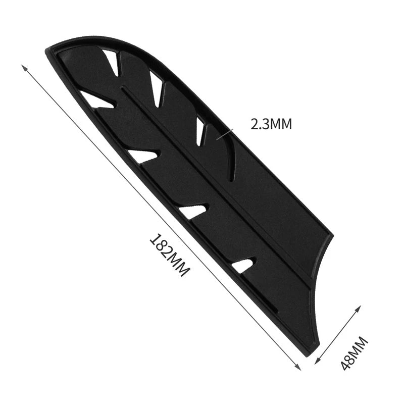 Plástico faca de cozinha lâmina de faca de aço inoxidável protetor capa para 3.5 5 7 8 polegadas faca 1pc preto faca capa cozinha ferramenta