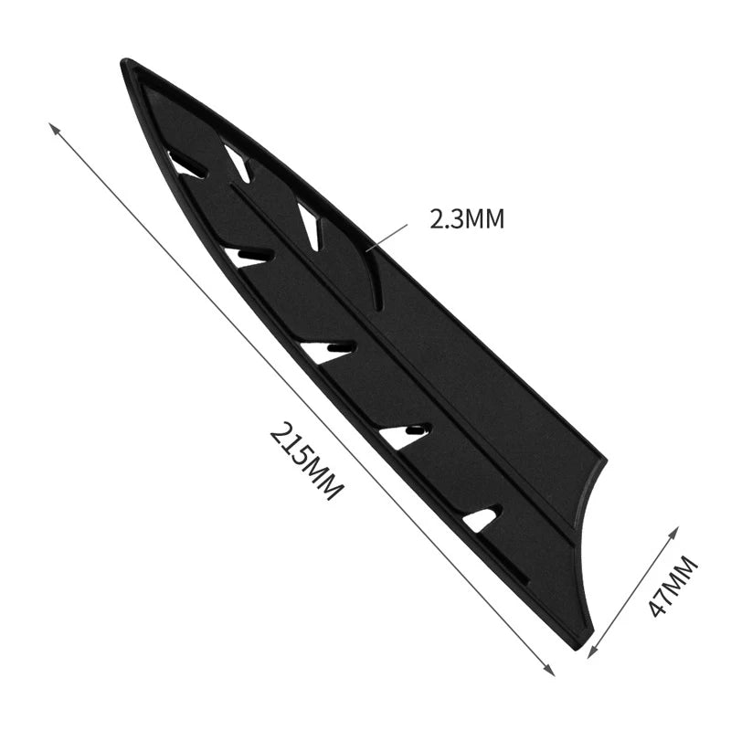 Plástico faca de cozinha lâmina de faca de aço inoxidável protetor capa para 3.5 5 7 8 polegadas faca 1pc preto faca capa cozinha ferramenta
