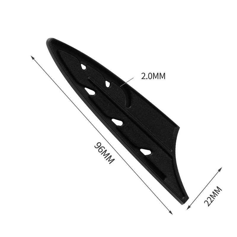 Plástico faca de cozinha lâmina de faca de aço inoxidável protetor capa para 3.5 5 7 8 polegadas faca 1pc preto faca capa cozinha ferramenta