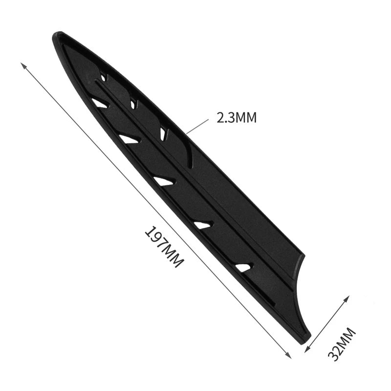 Plástico faca de cozinha lâmina de faca de aço inoxidável protetor capa para 3.5 5 7 8 polegadas faca 1pc preto faca capa cozinha ferramenta