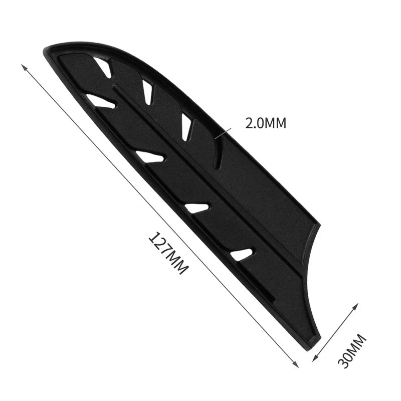 Plástico faca de cozinha lâmina de faca de aço inoxidável protetor capa para 3.5 5 7 8 polegadas faca 1pc preto faca capa cozinha ferramenta