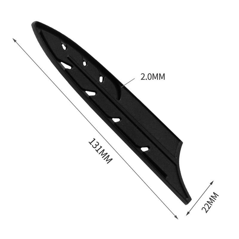 Plástico faca de cozinha lâmina de faca de aço inoxidável protetor capa para 3.5 5 7 8 polegadas faca 1pc preto faca capa cozinha ferramenta