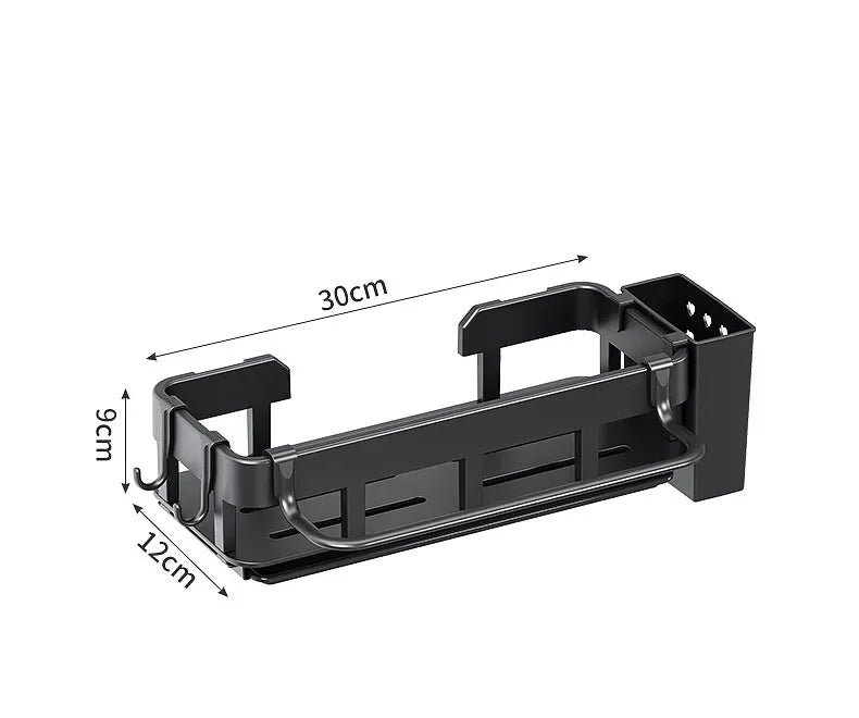 Novo estilo com bandeja espaço rack de armazenamento da cozinha pia dreno rack esponja organizador pendurado sabão escorredor prateleira prateleiras