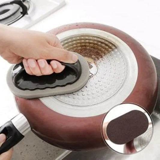 Esponja Mágica Emery Reutilizável, Escova de Cozinha com Alça, Fácil Limpeza e Descontaminação, Limpeza Lavável e Borracha